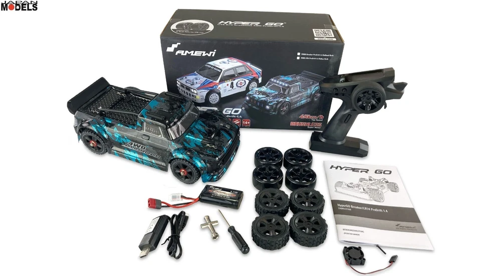 Hyper Go Braker ProDrift On Road/Drift Car With Gyro RTR 4WD 1/14 Rc Amewi MJX - Immagine 1 di 4