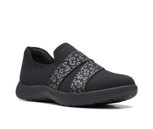 Clarks Adella Stride Women's Slip On Sneaker Black Fabric US Size 9 - Picture 1 of 4