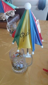 CHOPE DE BIERE AVEC PARASOL PROTEGE SOLEIL / VINTAGE NEUF / JAMAIS UTILISE 2 - Photo 1/4