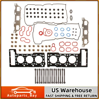 Juego de pernos de juntas de culata MLS para 01-10 Chrysler Sebring 300 Dodge Intrepid 2,7 L Foto 1 de 4