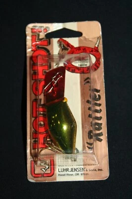 Nuevo en paquete señuelo de pesca Luhr Jensen Hot Shot Steelhead dorado verde pirata 96 Foto 1 de 4