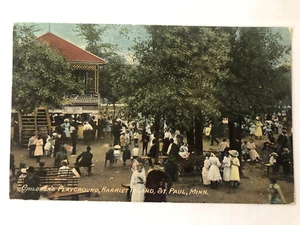 ST. PAUL MN Minnesota Harriet Island Children's Playground Posted 1912 - Picture 1 of 9