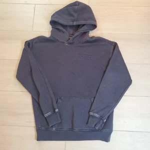 Abercrombie & Fitch Hoodie Mens S Blue Faded Relaxed Fleece Long Sleeve Pockets - Picture 1 of 13