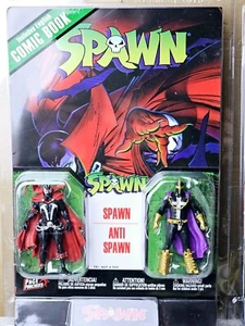 McFarlane Page Punchers 3" Figure 2 Pack w/Comic Book Spawn & Anti Spawn Sealed - Picture 1 of 7