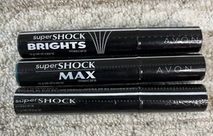 3 Set - New Avon Super Shock Max Black, Super Shock Brights Royal, New & Sealed - Picture 1 of 8