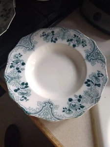 1 of 8 available W. H. Grindley Rimmed Soup Bowl Merion Flow Blue 1897-1914 - Picture 1 of 5