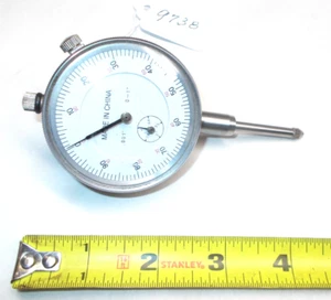 Dial Indicator, Machinist 0 - 1" Dial Indicator (.001"), 3/8" Stem, Rev. Counter - Picture 1 of 4