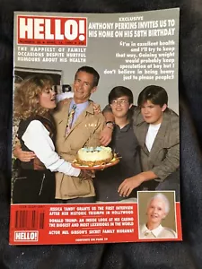 Hello! Magazine UK Import Anthony Perkins - Donald Trump Casino #96 4/14/1990 - Foto 1 di 4