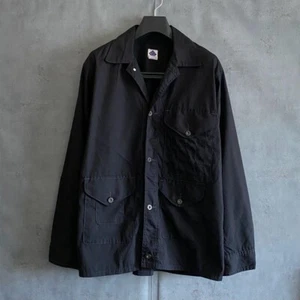POST O'ALLS DS Jacket Shirt Black M New Japan - Picture 1 of 6