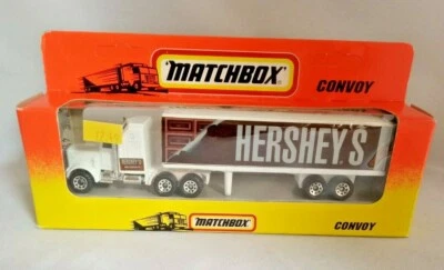  MATCHBOX CONVOY KENWORTH BOX TRAILER HERSHEY'S 1983 1:100 CHINA - Image 1 of 4