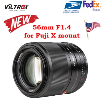 Viltrox 56mm F1.4 STM Prime APS-C Auto Fucus Lens for Fuji X-mount XT4 XT3 XT30 - Image 1 of 4