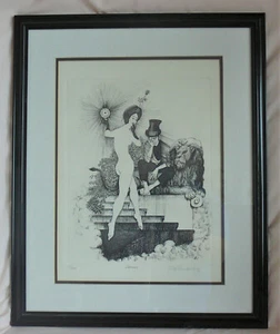 DREAMS etching by Leo Glueckselig, 36/400 US edition, pencil signed - Bild 1 von 3