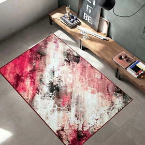 Abstract Galaxy Multi Contemporary Modern Area Rug - Non-Slip Rubber Back Carpet - Picture 1 of 12