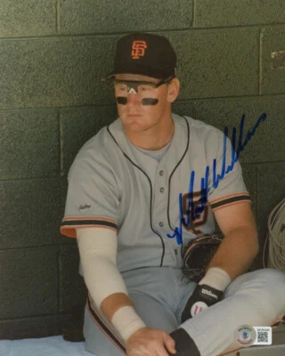 FOTO 8x10 firmada autografiada por Matt Williams Gigantes de San Francisco Beckett Bas Foto 1 de 2