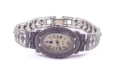 Reloj Brooks and Bentley para dama The Florentine Marcasite Plata Esterlina 925 Foto 1 de 4