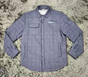 Cutter & Buck Quilted Puffer Jacket Mens Large Blue Weathertec Golf Pockets Logo - Picture 1 of 22