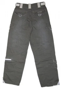 Herren Cargo Jeans Oliv Reißverschluss Hose für Männer Ziernähte diverse Taschen - Picture 1 of 2