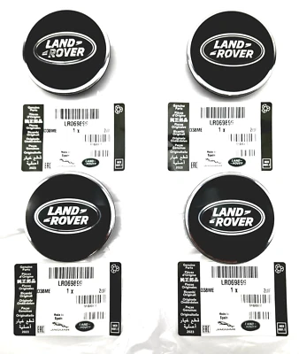 4x Genuine Land Rover Wheel Cover Ø 63mm Discovery Defender Evoque - LR069899 - Image 1 of 4