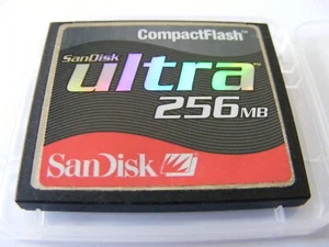 ,, 256MB Compact Flash Card Ultra ( 256 MB CF Karte Ultra ) SanDisk gebraucht ,, - Zdjęcie 1 z 1