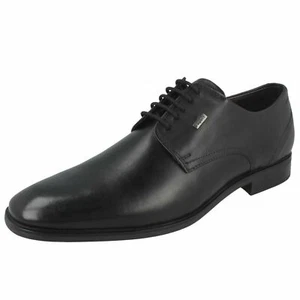 Zapatos Formales De Cuero Negro Bugatti '16002' Para Hombre Con Cordones - Picture 1 of 18