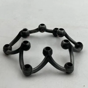 Vintage MCM Mid Century Kerzenhalter Sternform Metallguss Kegel Cluster hält 12 - Bild 1 von 10
