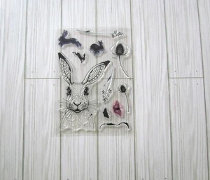 Pink Ink Designs A5 Clear Stamp Set Hare - Picture 1 of 3