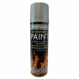 High Temperature Stove Silver Spray Paint Fire Burner BBQ Heat Resistant 300ml - Picture 1 of 1