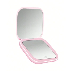 1pc Compact Mini LED Vanity Mirror - 2X Magnifying Portable Makeup Mirror - NEW - Picture 1 of 6