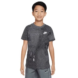 Nike Boys' Girls' Sportswear Club Graphic Cotton T-Shirt, Iron Grey, XL 18-20 - Picture 1 of 4