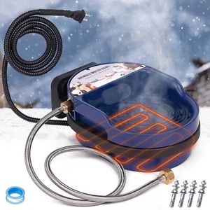 Heated Automatic Dog Water Bowl Dispenser Outdoor Heated Water Bowl for Dogs,... - Picture 1 of 8