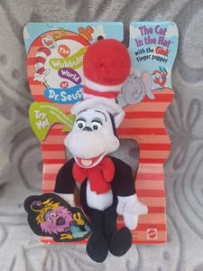 Vintage The Cat And The Hat Finger Puppet 1997 Mattel NEW - Picture 1 of 8