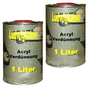 Acrylverdünnung 2 x 1 Liter kurz Verdünner für Autolack und RAL LACK - Bild 1 von 5