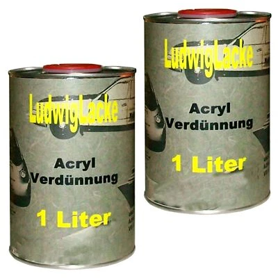 Acrylverdünnung 2 x 1 Liter kurz Verdünner für Autolack und RAL LACK - Bild 1 von 4