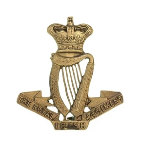 The Royal Irish Regiment Mützenabzeichen Messing Metall - Bild 1 von 1