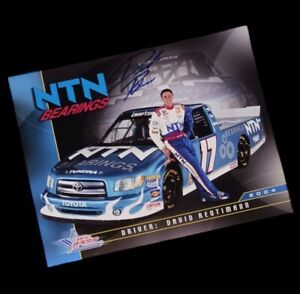 2004 Nascar Signed David Reutimann #17 NCTS Toyota Truck Handout Hero Card