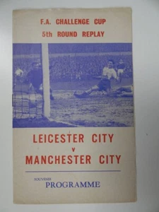 LEICESTER CITY v MANCHESTER CITY | 1965/1966 | FA CUP R5 | 9 MAR 1966 | PIRATE - Picture 1 of 3