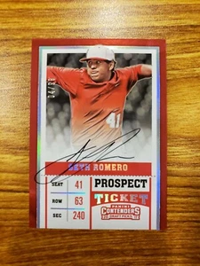 2017 Panini Contenders Draft Picks Draft Ticket #37B Seth Romero AU/No ball - Bild 1 von 6