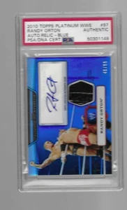 RANDY ORTON 2010 TOPPS WWE PLATINUM RELIC AUTO BLUE #97 /99 PSA AUTHENTIC - Picture 1 of 1