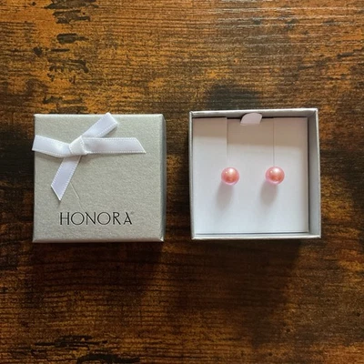 NIB Honora Pearls Stainless Steel Stud Earrings - Image 1 of 4