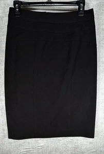 Focus 2000 Size 4 Black Rayon Polyester Pencil Midi Skirt Women’s Stretch - Picture 1 of 8