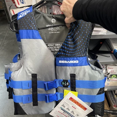 Sea-Doo Blue Lifejacket Motion Unisex 2 buckle quick drying Switch GTX GTi RXP