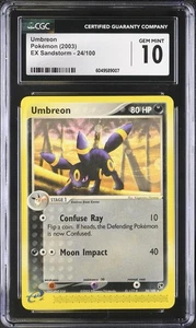 Umbreon 24/100 CGC 10 GEM MINT EX Sandstorm Rare Vintage 2003 Pokemon Card - Picture 1 of 2