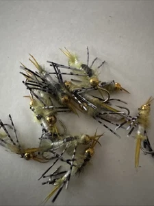 Pat's Rubber Legs fishing fly (Coffee/Olive) - Picture 1 of 2