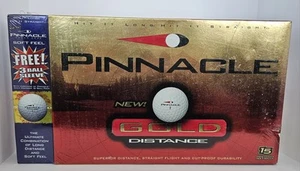 Pinnacle New Gold Distance Golfbälle. Karton mit 15 plus 1 Hülle mit 3. Neu im Karton. - Bild 1 von 7