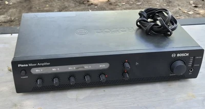 Bosch PLE-1ME120-US Plena Economy 120 Watt 4-Channel 70V 4Ohm Mixer Amplifier - Image 1 of 4