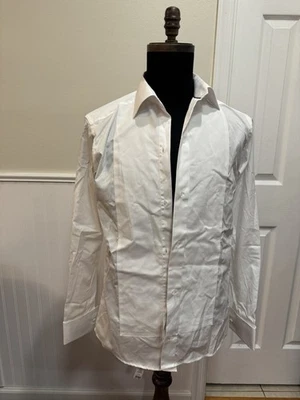 Eton Slim White Men’s Button Down Shirt Size 15 By 38 - Image 1 of 4