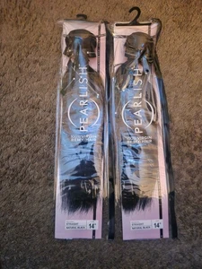 (2) Virgin Remy Human Hair Weave - Pearlish Straight 14" - Picture 1 of 5