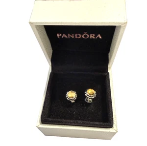 Pandora Ohrstecker  925er Sterling Silber ALE November Birthday Bloom Geburtstag - Bild 1 von 8