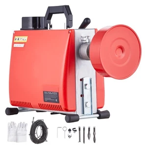 250W Rohrreinigungsmaschine Rohrreinigungsgerät 20mx15,8mm/4,6mx9,5mm - Bild 1 von 11