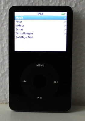 Apple iPod Classic 5th Generation  30GB Schwarz  - 3.3 4115 S18 - Bild 1 von 3
